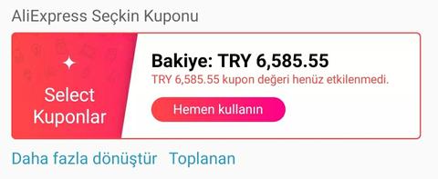 Aliexpress seçkin kuponlar hakkında bilgisi olan?