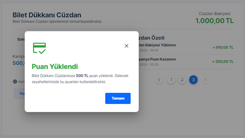 Bilet Dükkanı 1000₺ yüklemeye kadar 500₺ Cüzdan Hediyesi veriyor! (BİTTİ!)