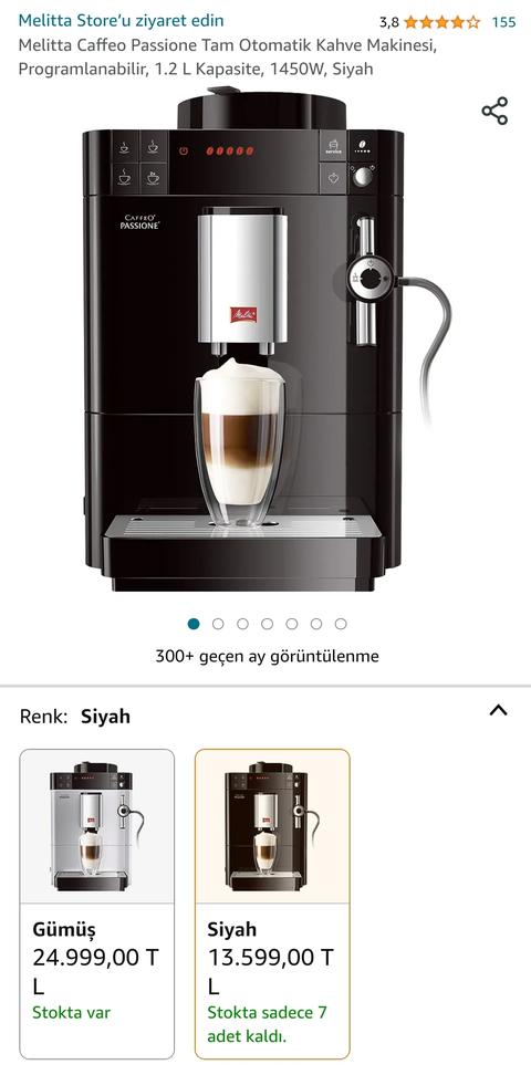 Melitta Caffeo Passione Tam Otomatik Kahve Makinesi 13600TL