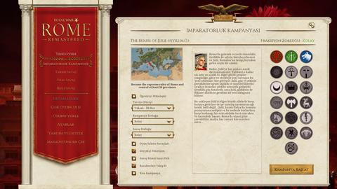Total War:Rome Remastered TÜRKÇE YAMA