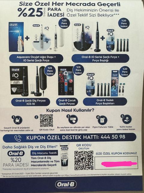 ORAL B PARA İADESİ 3