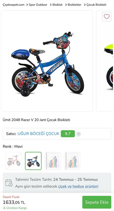 Ümit 2048 Racer V 20 Jant Çocuk Bisikleti 1633TL