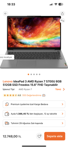 Bu laptop iyi mi? Lenovo ideapad 3