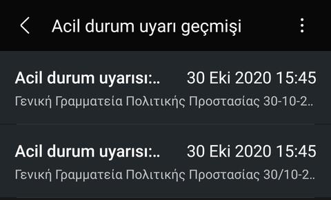 Acil Durum Uyarısı alan var mı?