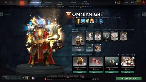 Satılık 1.9k mmr 5k bs zibilyon tane eşsiz skin ile hesap :)