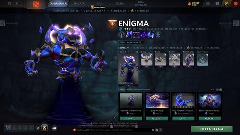 Satılık 1.9k mmr 5k bs zibilyon tane eşsiz skin ile hesap :)