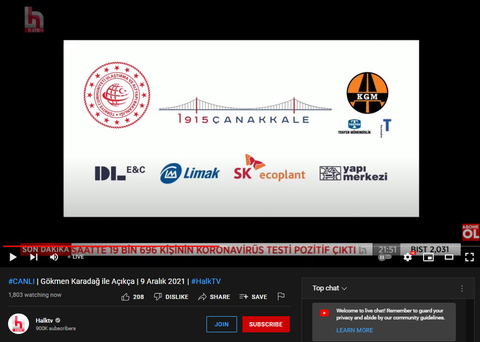 Her gun car car kopru yolsuzluklarindan bagiran Halk TV'nin 5li ceteden reklam almasi