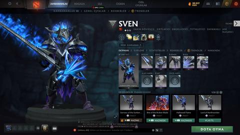 Satılık 1.9k mmr 5k bs zibilyon tane eşsiz skin ile hesap :)