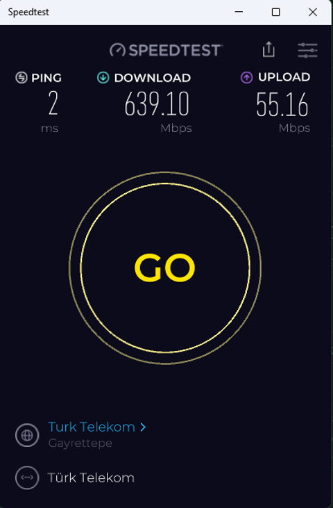 TÜRK TELEKOM 500-1000 MBPS İNTERNET KULLANICI DENEYİMLERİ (SPEEDTEST-FAST)