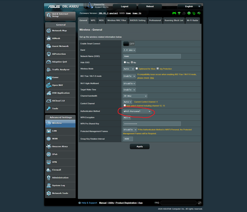 ASUS DSL-AX82U | AX5400 | VDSL MODEM | GAMING ROUTER | WiFi 6 | WPA3 | Aura RGB | IPv6 | Merlin