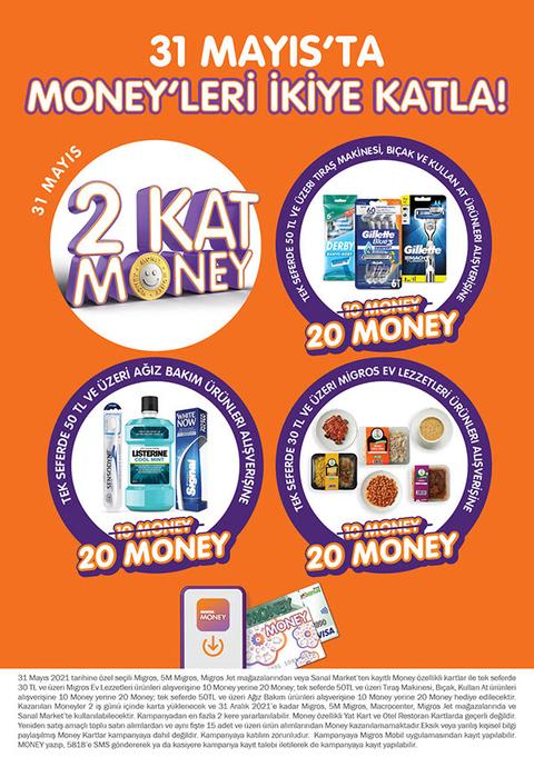 31 Mayıs’ta 2X Money fırsatı Migros