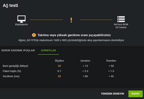 Geforce Now Düşük Hız Veriyor (Update: TR Serverını Da Denedim, Sonuç Aynı)