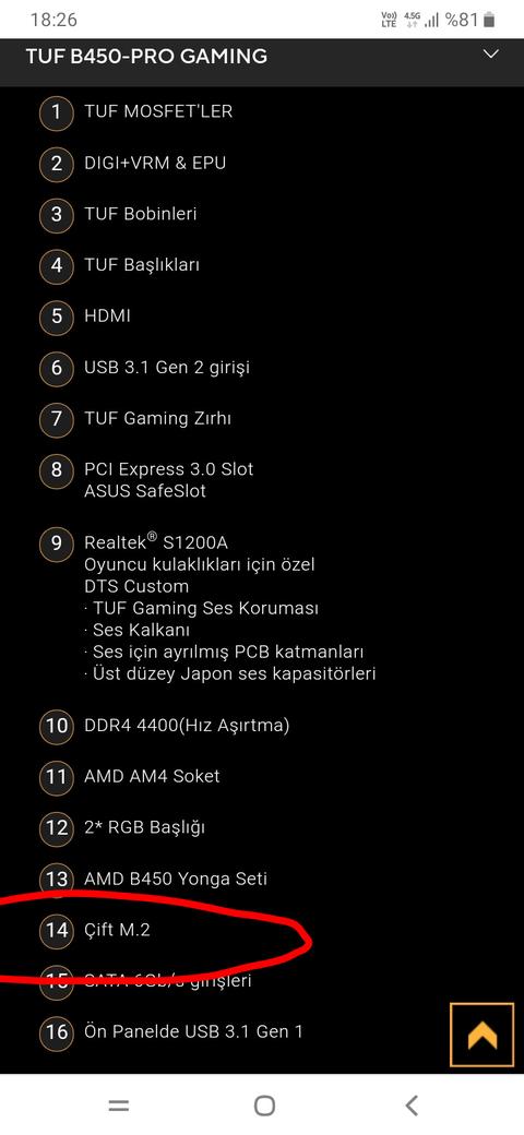 3060 Ti ekran kartı ASUS TUF B450-Pro Gaming anakarta Pci slota oturmuyor