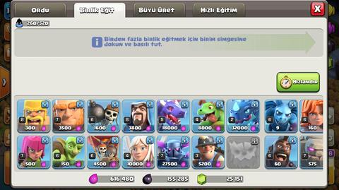 CLASH of CLANS 11. SEVİYE BİNA 25.000 GEM 169. SEVİYE- İsim değiştirme hakkı mevcut