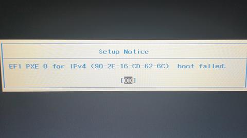 Boot failed hatası yardım lütfen