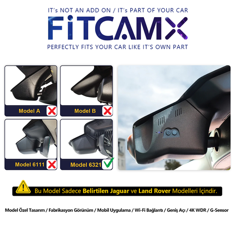 FitcamX Land Rover - Jaguar Fabrikasyon Görünümlü Kameraları