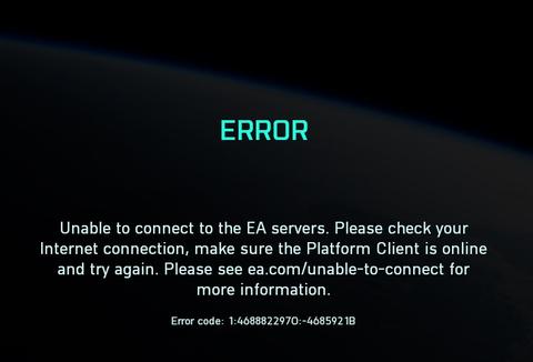 Bf 2042 Unable To Connect to The Ea Servers error Code : 1:4688822970