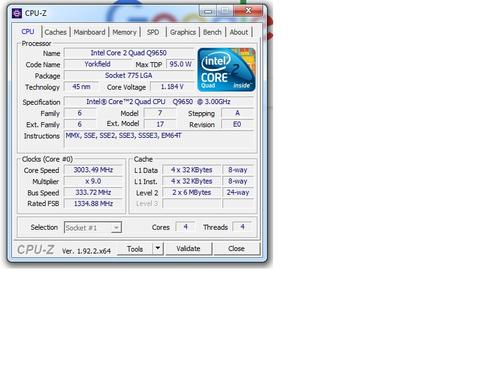 E7200'den Core 2 Quad 9650'ye geçiş sonrası performans farkı yok