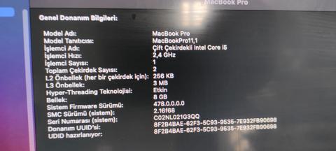 MacBook Pro 2014 boşta %78 fan uçuyor