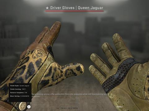 SATILIK ★ Bowie Knife Lore BS + Driver Gloves Queen Jaguar BS
