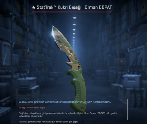 StatTrak™ Kukri Knife | Orman DDPAT (Görevde Kullanılmış)