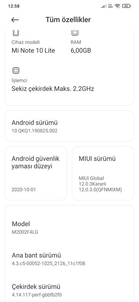 Xiaomi Mi Note 10 Lite (TOCO) [ANA KONU]