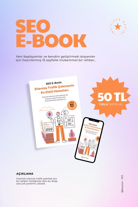 SİTENİZE TRAFİK ÇEKMENİN EN ETKİLİ YOLLARI - Rehber - SEO: E-Book - İngilizce'den Çevirildi