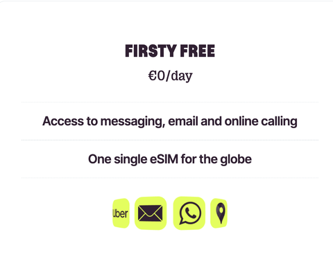 global tamamen ücretsiz e-sim