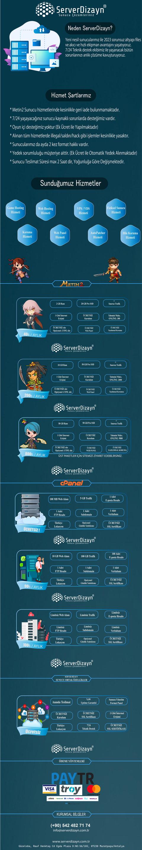 ServerDizayn.com.tr | Ücretsiz Hosting - Performans Canavarı VDS Sunucular - Metin2 Sunucuları
