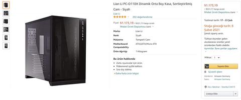 Lian Li PC-O11DX Bilgisayar Kasası - 1430 TL