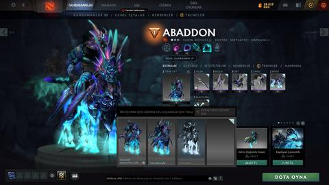 Satılık 1.9k mmr 5k bs zibilyon tane eşsiz skin ile hesap :)