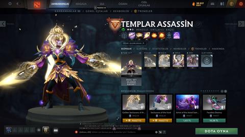 Satılık 1.9k mmr 5k bs zibilyon tane eşsiz skin ile hesap :)