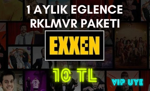 Exxen 1 Aylık Eğlence Paketi 10tl / Netflix Grubuma 1 kisi alinacak