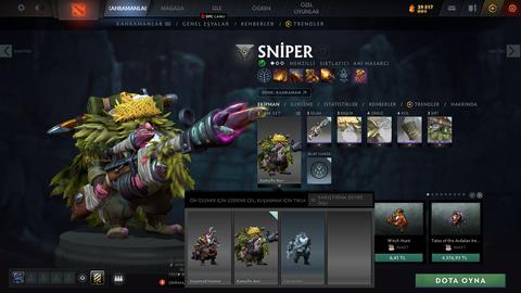 Satılık 1.9k mmr 5k bs zibilyon tane eşsiz skin ile hesap :)