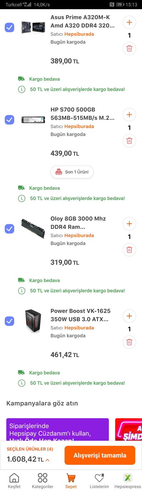 3300 TL Ofis Sistemi PC Toplama