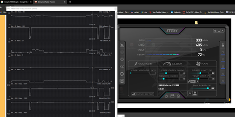 MSİ GTX 1660 Super boşta 82 derece