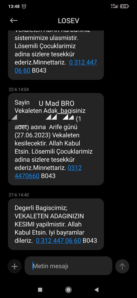 Löseve Kurban Bağışı Yapılır mı?