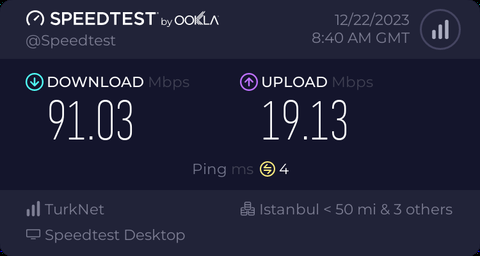 Turk telekom ve alt yapi 100 mbps kullananlar upload artiyor