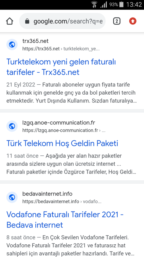 Bilinmeyen internet siteleri