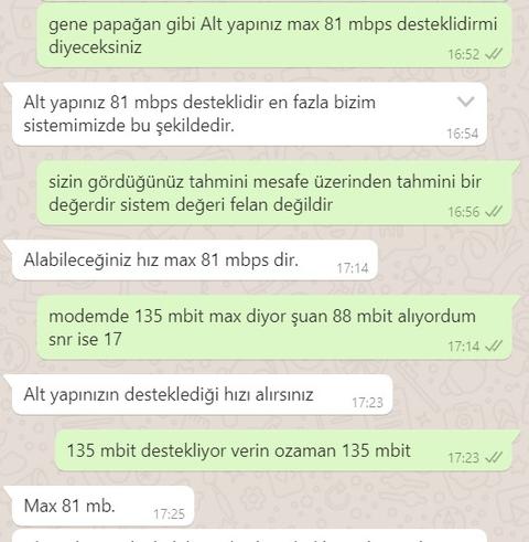 Millenicom müşteri hizmetlerine 81 Mbit papağanı koymuş