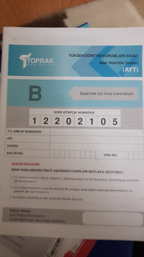 Torak yayınları denemesinin cevap anahtarı