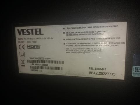  Vestel 39PF5025 LED TV. KULLANICILARI ANA KONU