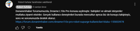 Dreame L10s Pro Robot Süpürge kullanıcıları klübü