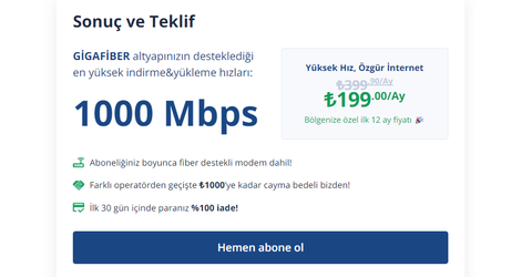 Taahhütsüz İnternette Sabit Fiyat Fırsatı TurkNet’te!