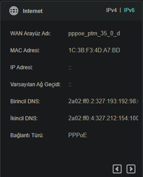 TurkNet TP-LINK TD-W9960 IPv6 Sorunu