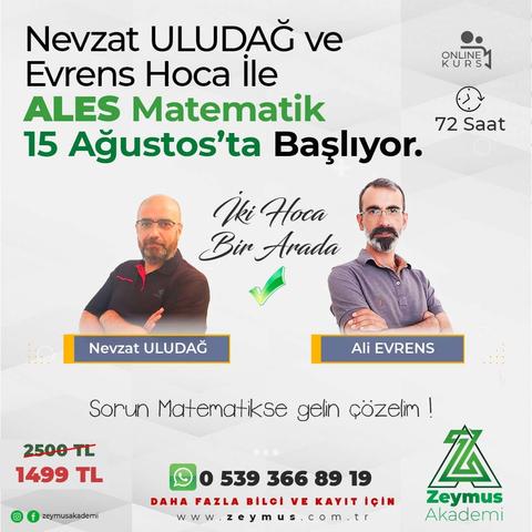 ALES TÜRKÇE, MATEMATİK ONLINE KURS