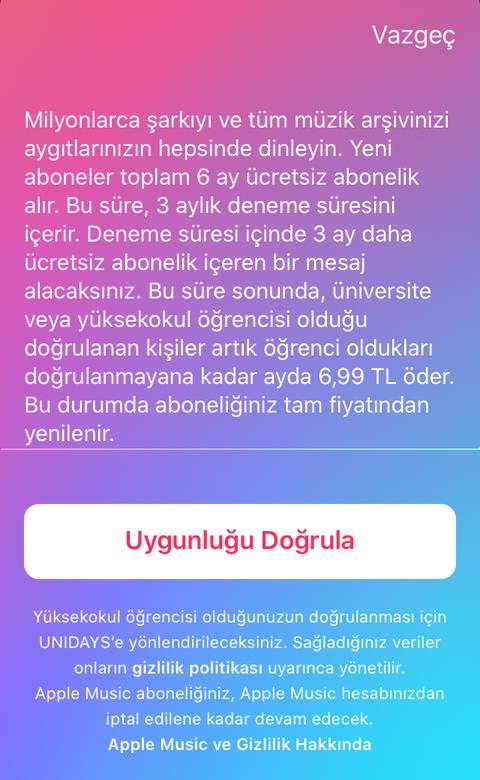 Apple Music, üniversite öğrencilerine özel 6 ay ücretsiz oldu