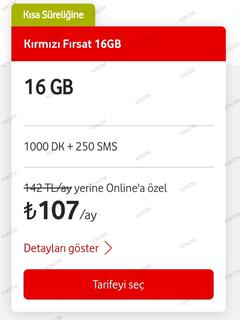 Vodafone'dan Online Özel Tarifeler (Sona Erdi)