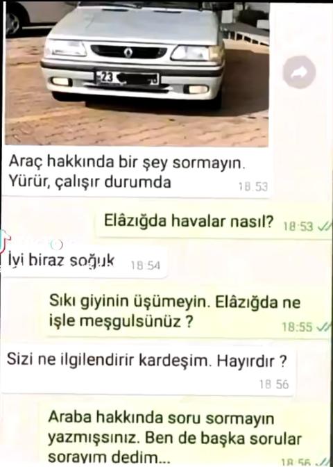 Araç hakkında soru sormayın!