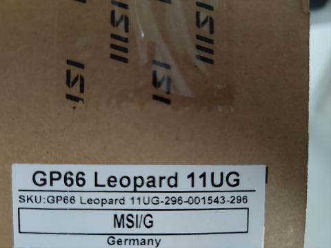Sıfır MSI GP66 11UG Rtx 3070 140 Watt - 11800H - 2K 165 hz